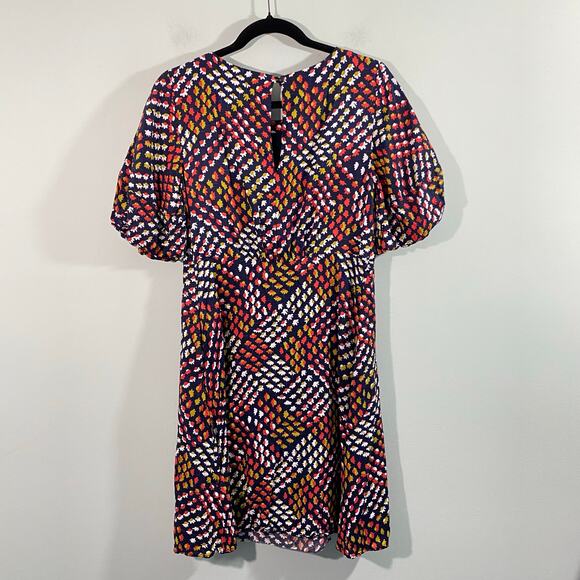 Maeve by Anthropologie Printed Short Sleeve Melody Mini Dress Size 6 - Picture 9 of 9
